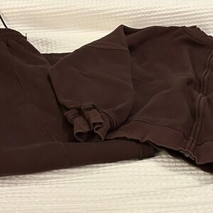 Amazon Women's Chocolate Brown Jogger Set